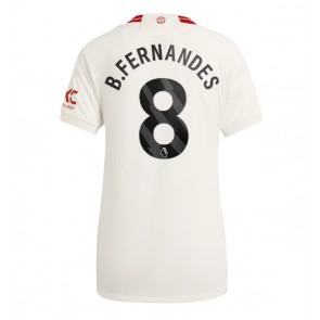 Lacne Ženy Futbalové dres Manchester United Bruno Fernandes #8 2023-24 Krátky Rukáv - Tretina